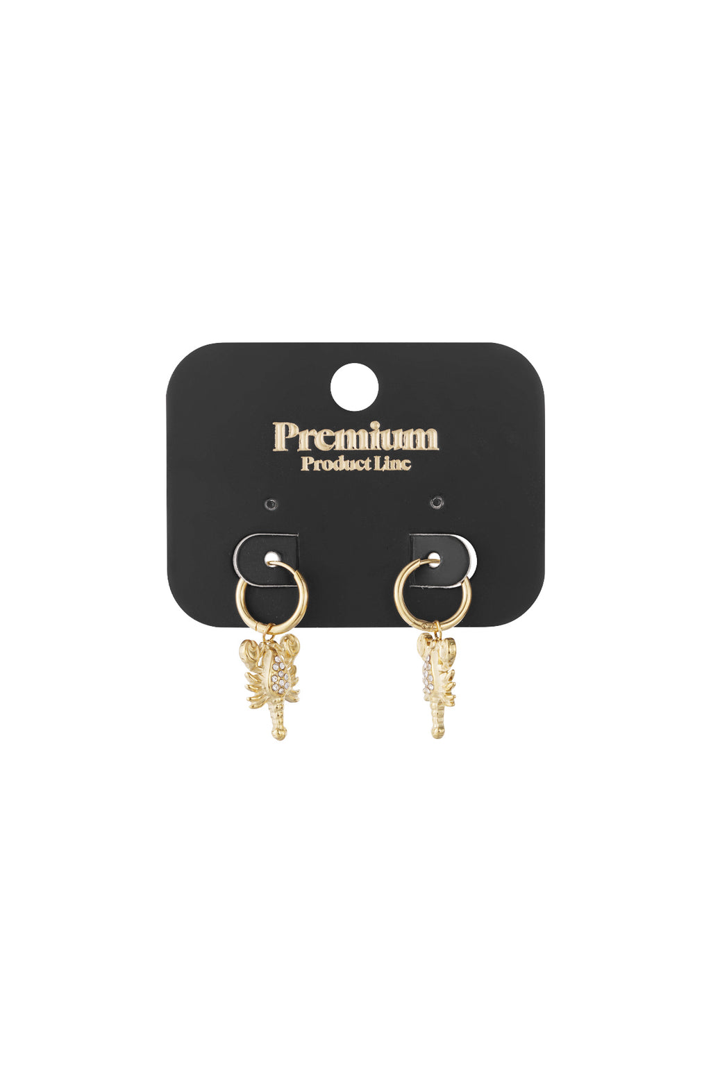 GoldAura™ Crystal Lobster Hoop Earrings – Elegant Gold Statement Jewelry
