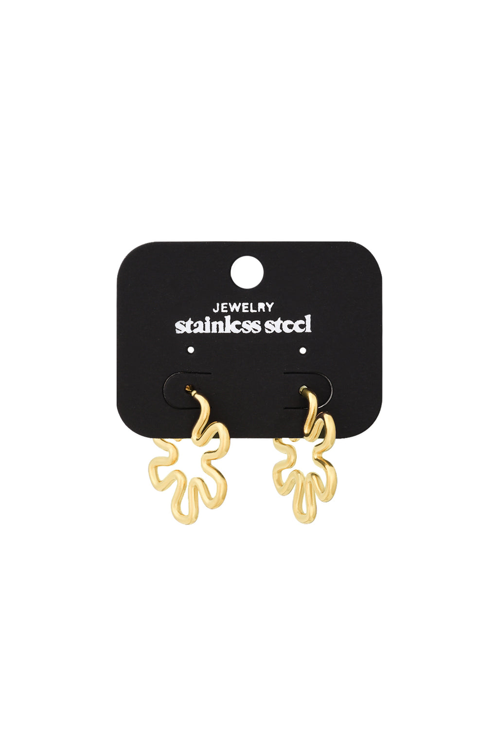 GoldAura™ Sculpted Bloom Earrings – Modern Gold Statement Design