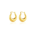 Earrings 18K Gold Plated Classic Hoop Earrings – Minimalist Luxury Circle Earrings