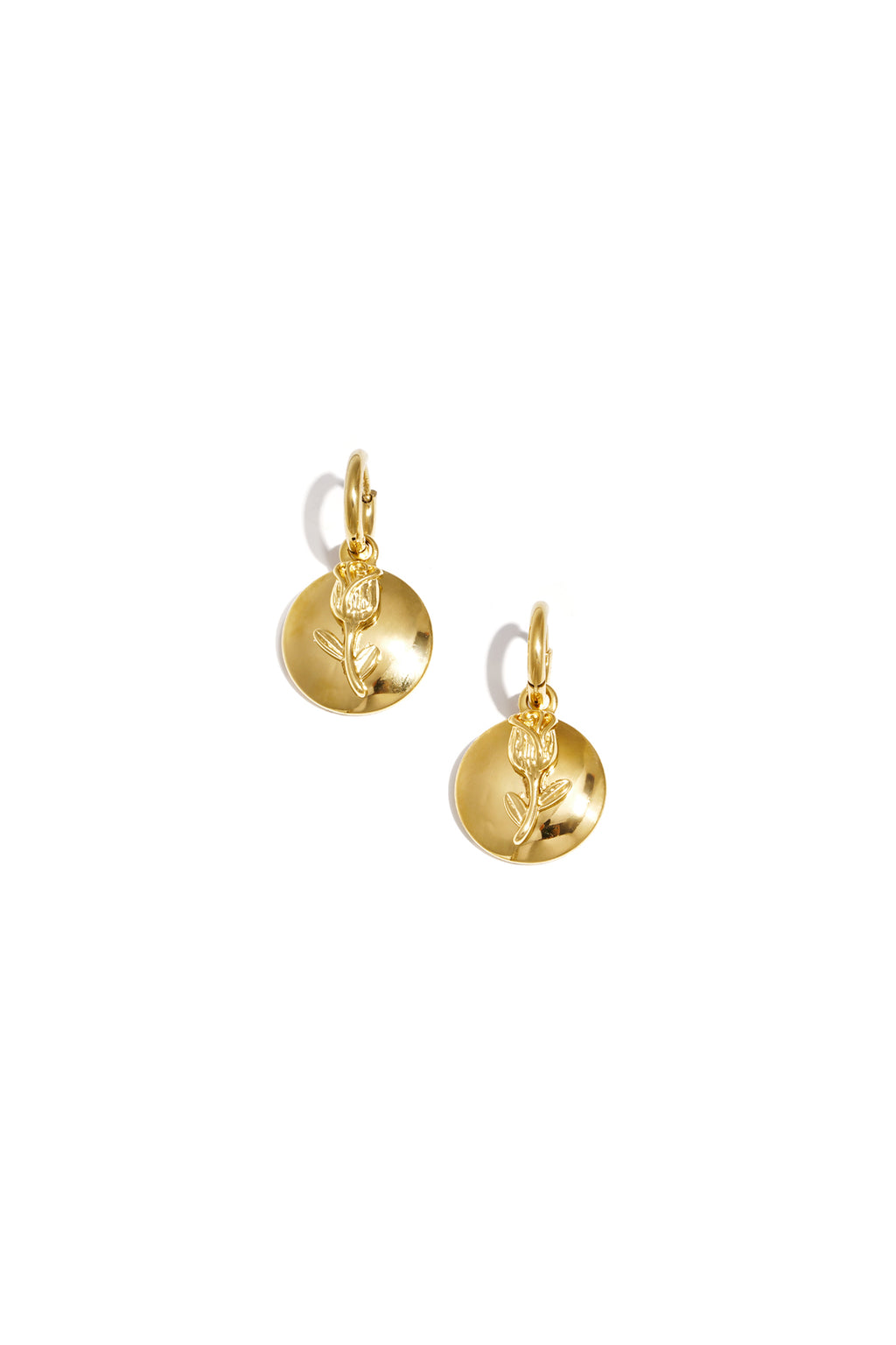 GoldAura™ Butterfly Bloom Hoop Earrings – Elegant Gold Stainless Steel Design