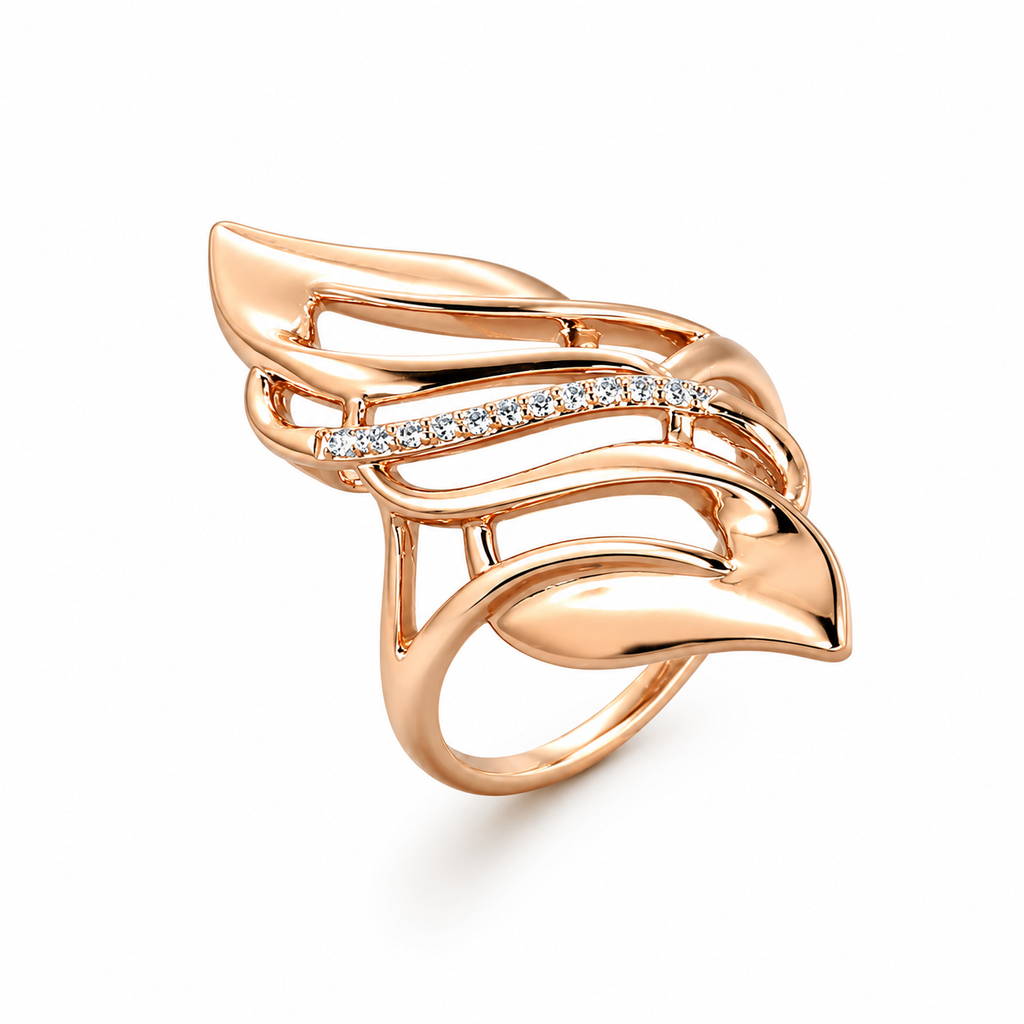 GoldAura™ Rose Flame Ring