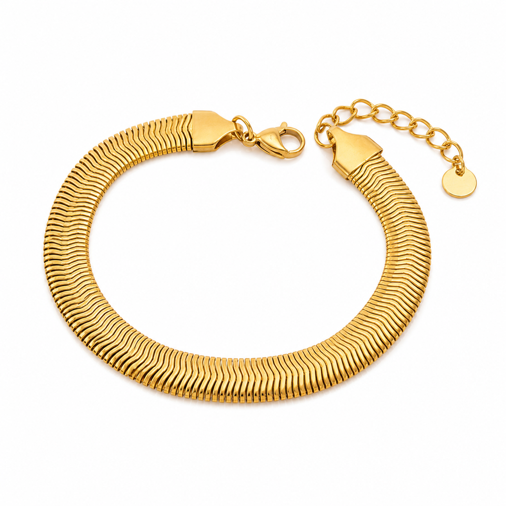 Luxe Gold Chain Bracelet Set – 18K Gold Plated Stainless Steel Stack Bracelets