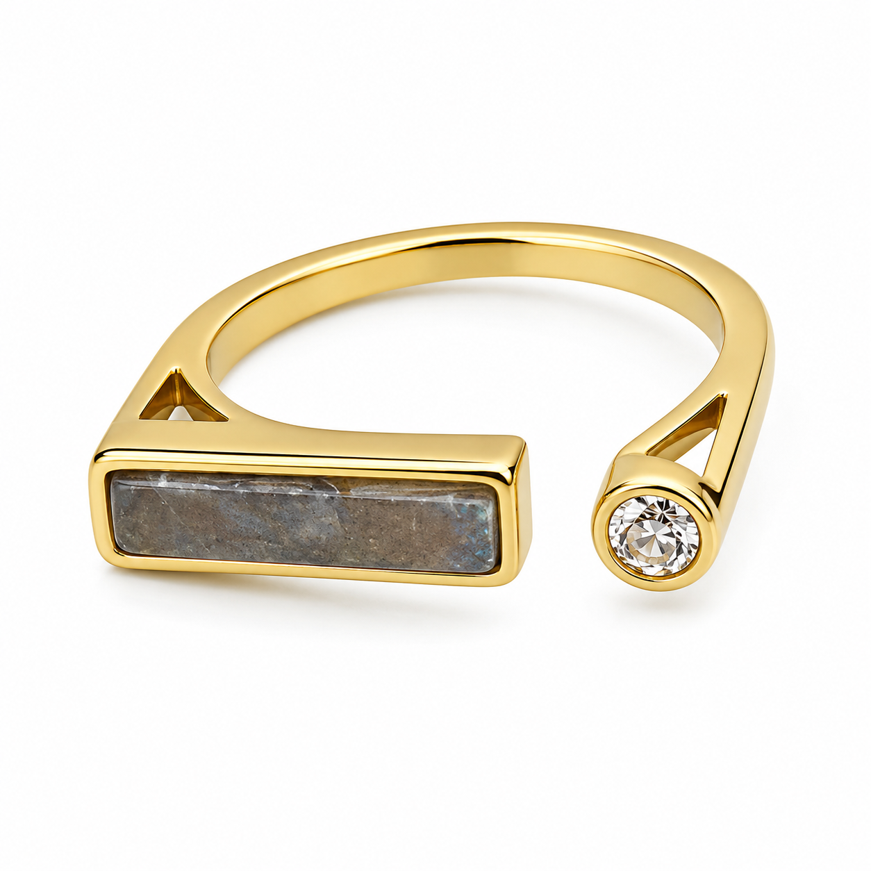 Marble Grace Ring – Vintage Zircon Statement Ring