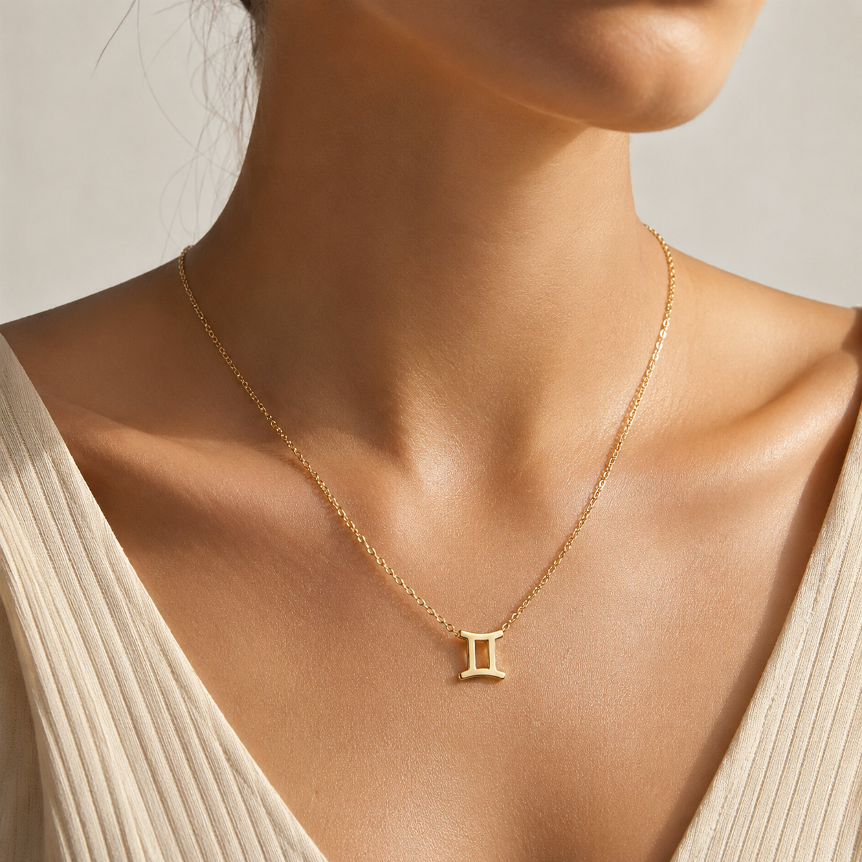 Zodiac Sign Necklace with Gift Card – 18K Gold Plated Pendant