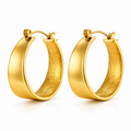 Geometric Gold Hoop Earrings – Modern Luxury Collection