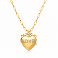 Eternal Love Heart Necklace – Titanium Steel Pendant