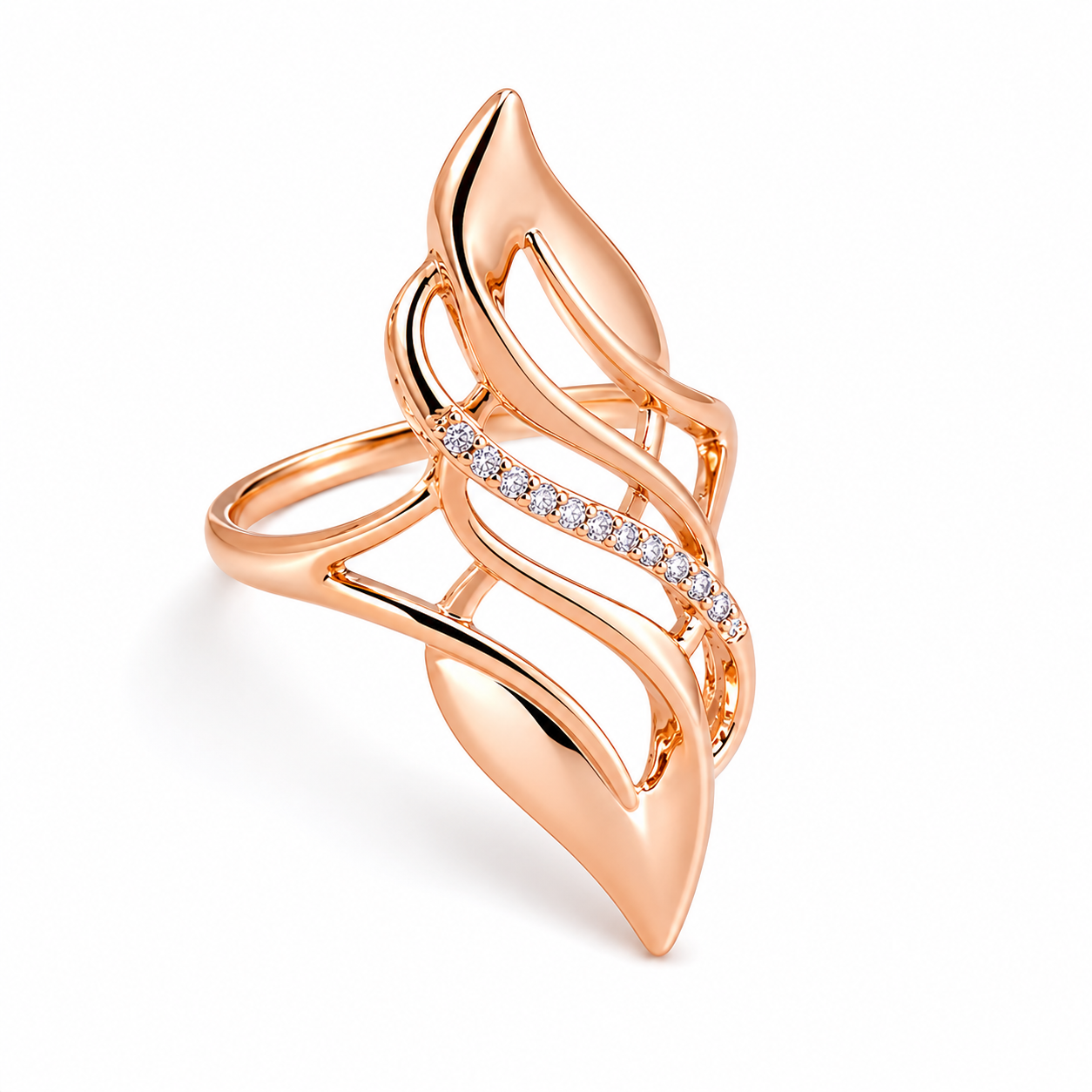 GoldAura™ Rose Flame Ring