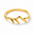 GoldAura Pulse Line Ring