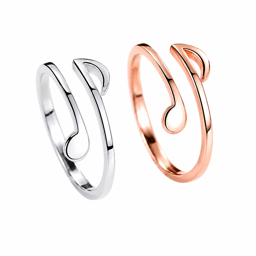 Melody Note Adjustable Ring