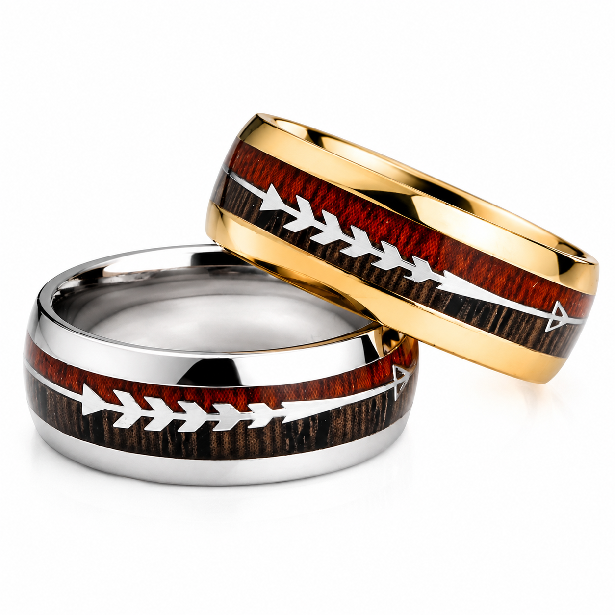 Arrowwood Ring – Stainless Steel Statement Band