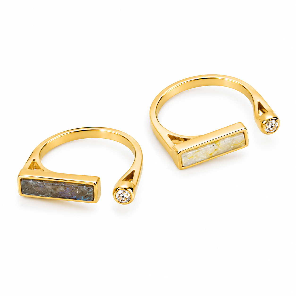 Marble Grace Ring – Vintage Zircon Statement Ring