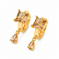 Emerald Drop Earrings – Vintage Luxury Crystal Collection