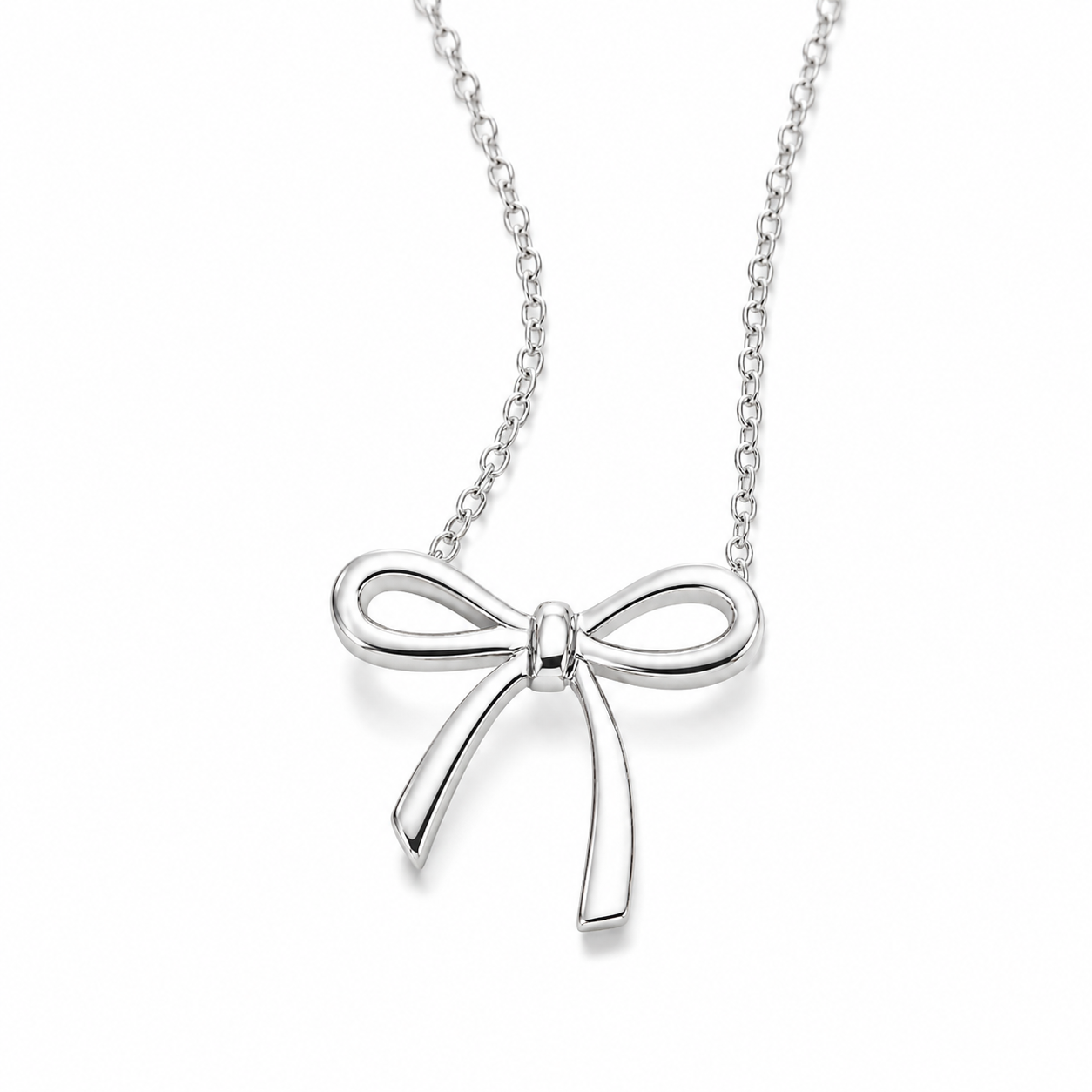 Bow Pendant Color Gold Clavicle Chain
