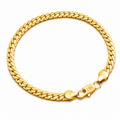 Classic Cuban Chain Bracelet – 18K Gold Plated