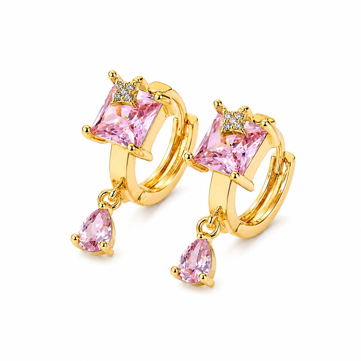 Emerald Drop Earrings – Vintage Luxury Crystal Collection