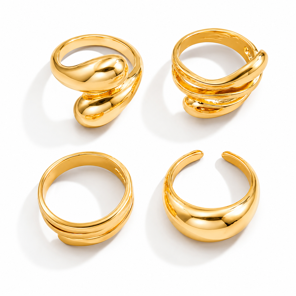 Luxe Minimalist Ring Set