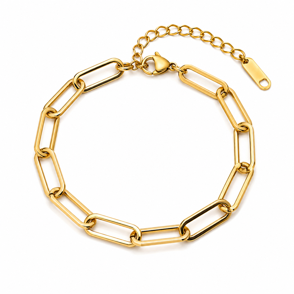 Luxury Gold Bracelet Set – Stainless Steel Layered Chain Bracelets