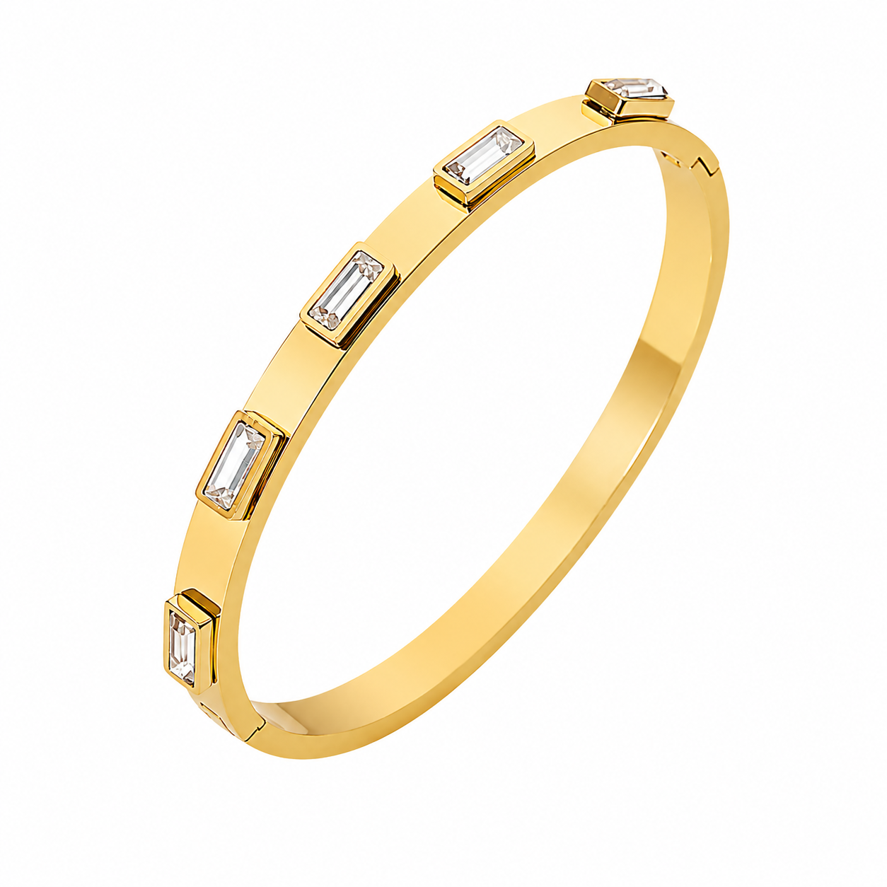 Italian Elastic Link Bracelet – Luxury Stainless Steel Bangle– Timeless Love Collection