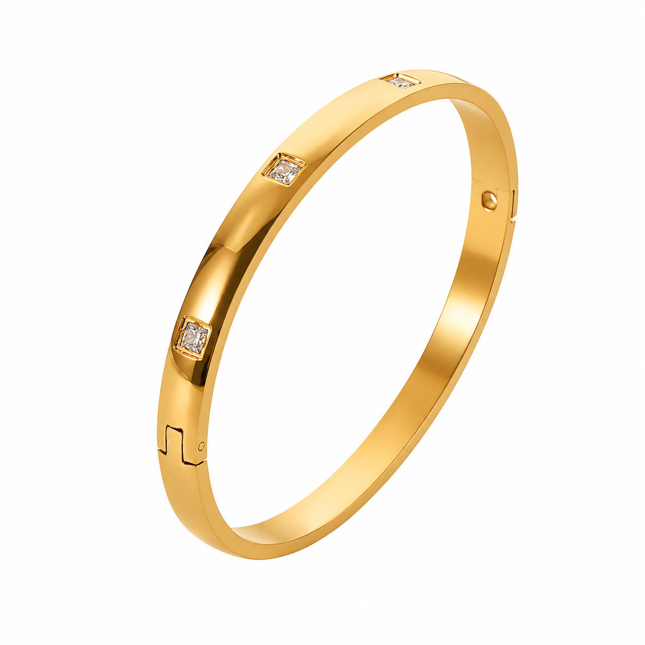 Italian Elastic Link Bracelet – Luxury Stainless Steel Bangle– Timeless Love Collection