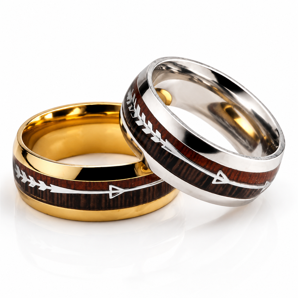 Arrowwood Ring – Stainless Steel Statement Band