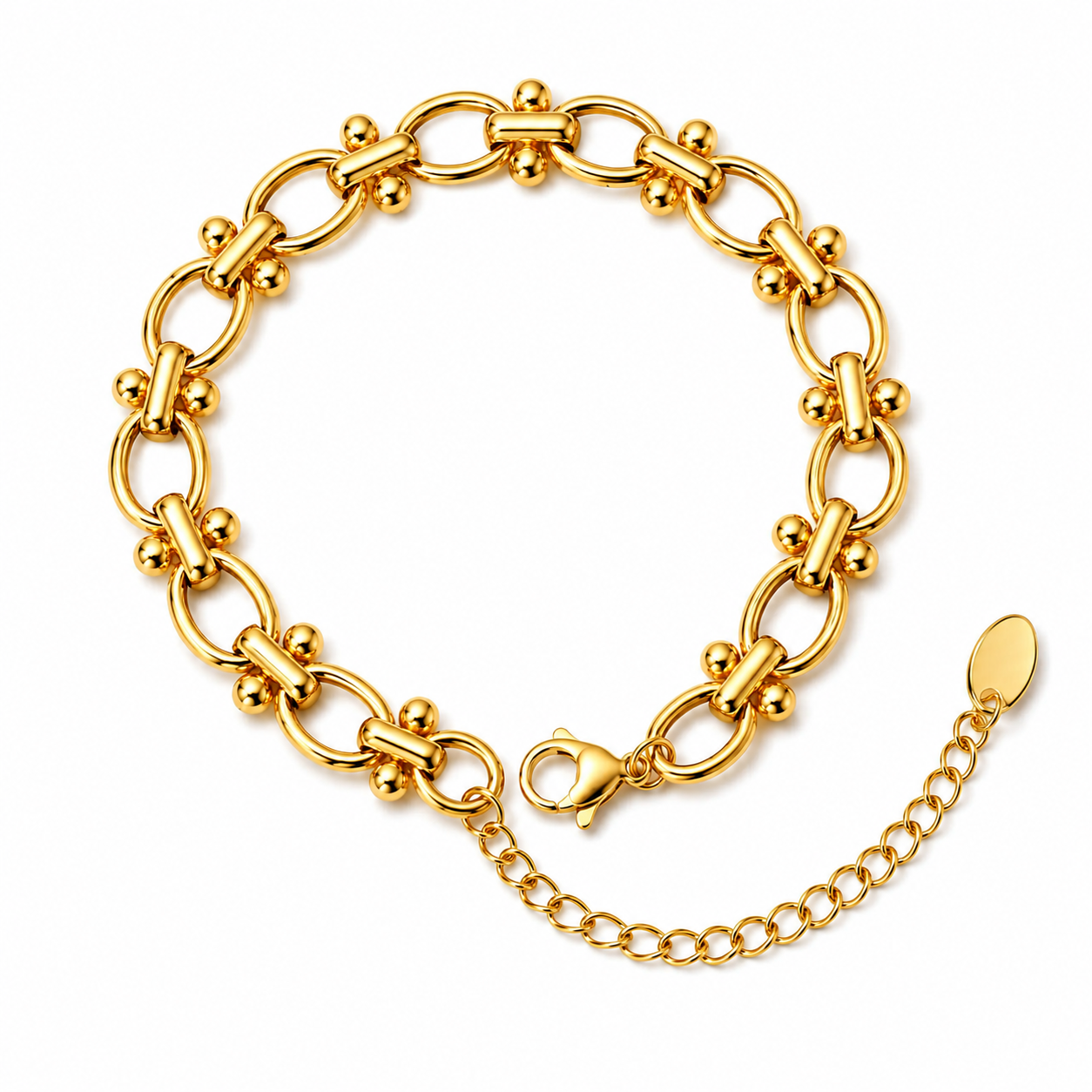 Italian Elastic Link Bracelet – Luxury Stainless Steel Bangle– Timeless Love Collection
