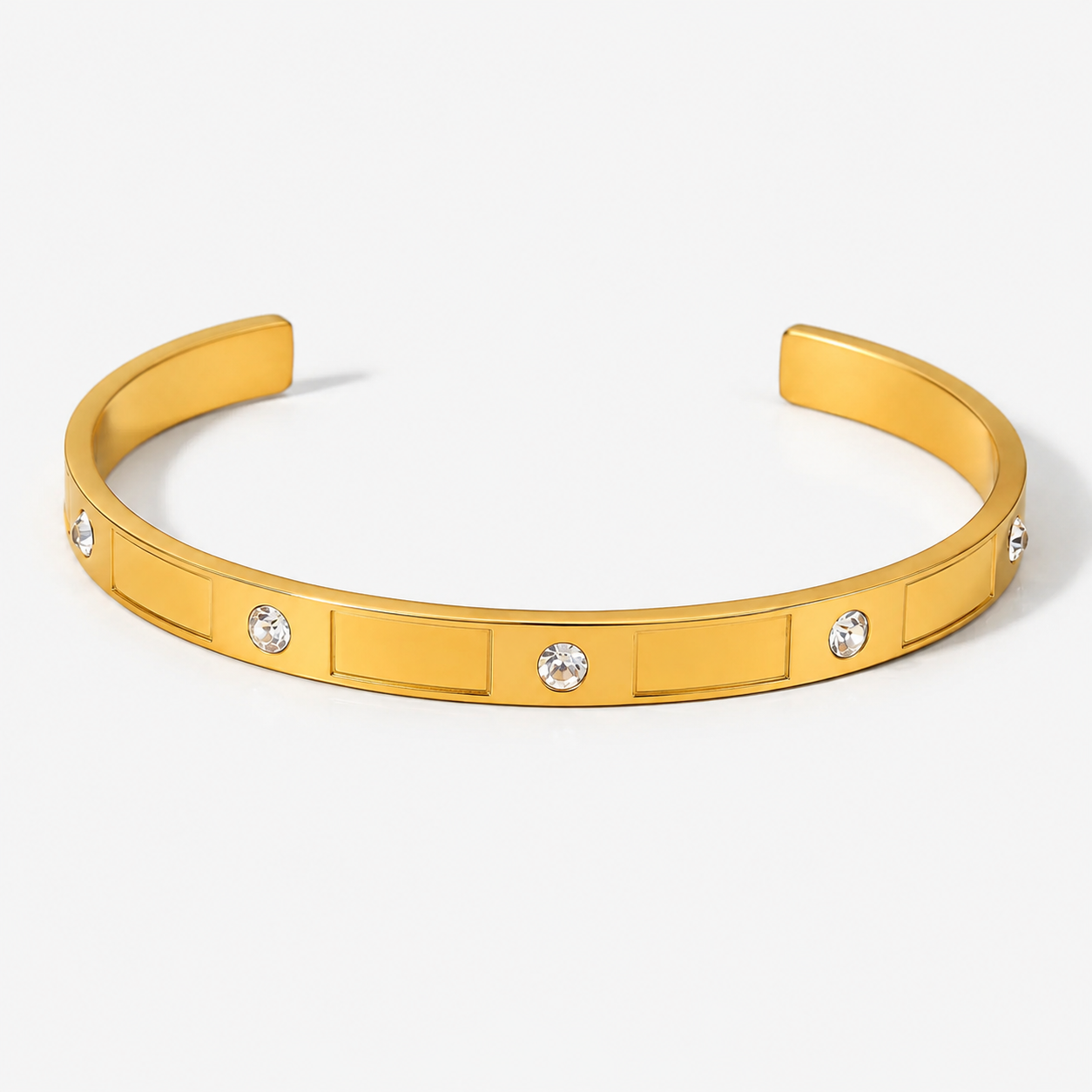 Italian Elastic Link Bracelet – Luxury Stainless Steel Bangle– Timeless Love Collection