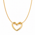 Open Heart Necklace – Minimalist Love Pendant