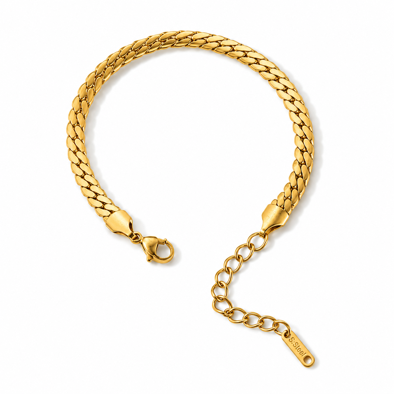 Luxury Gold Bracelet Set – Stainless Steel Layered Chain Bracelets