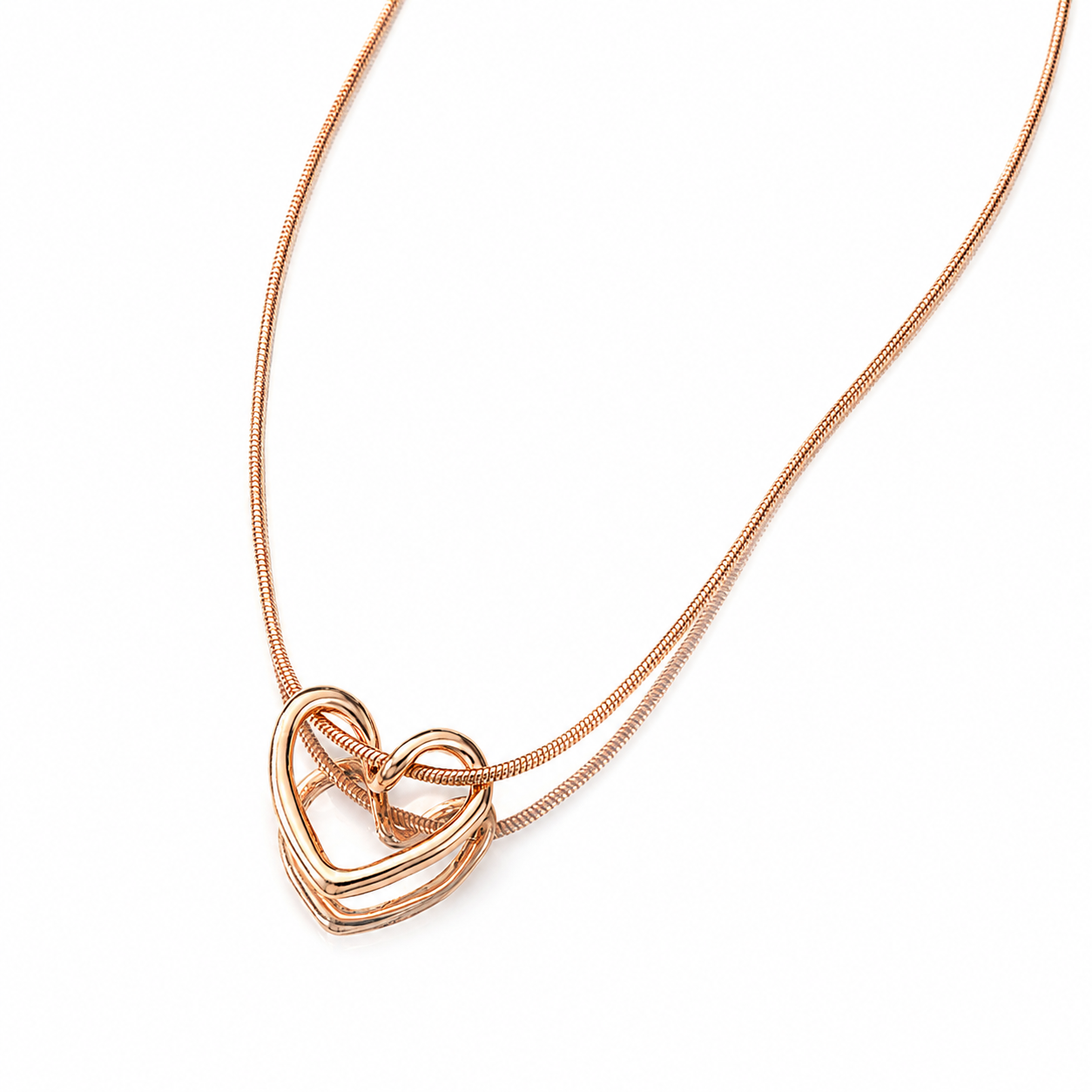 Open Heart Necklace – Minimalist Love Pendant