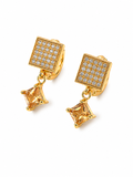 Mosaic Square Crystal Earrings