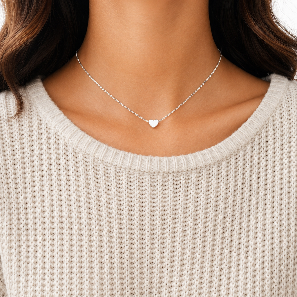Heart & Soul Necklace – Minimalist Heart Choker