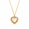 Vintage Heart Shell Necklace