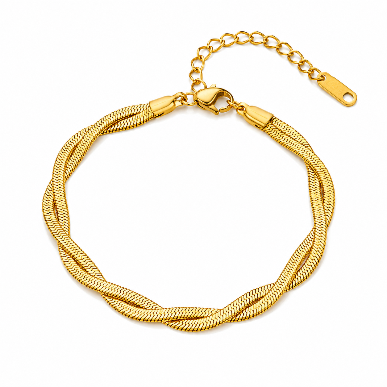 Luxury Gold Bracelet Set – Stainless Steel Layered Chain Bracelets