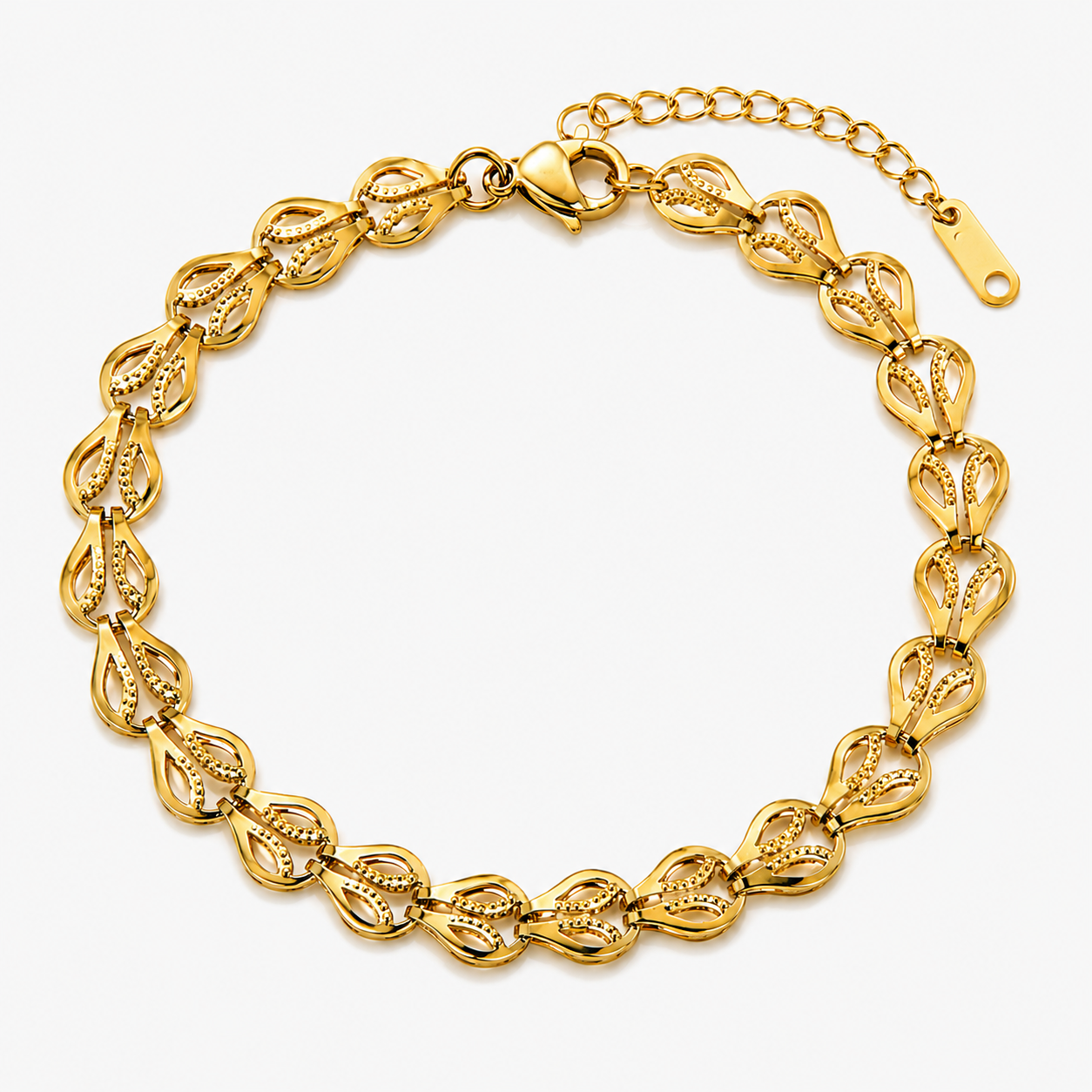Luxury Gold Bracelet Set – Stainless Steel Layered Chain Bracelets
