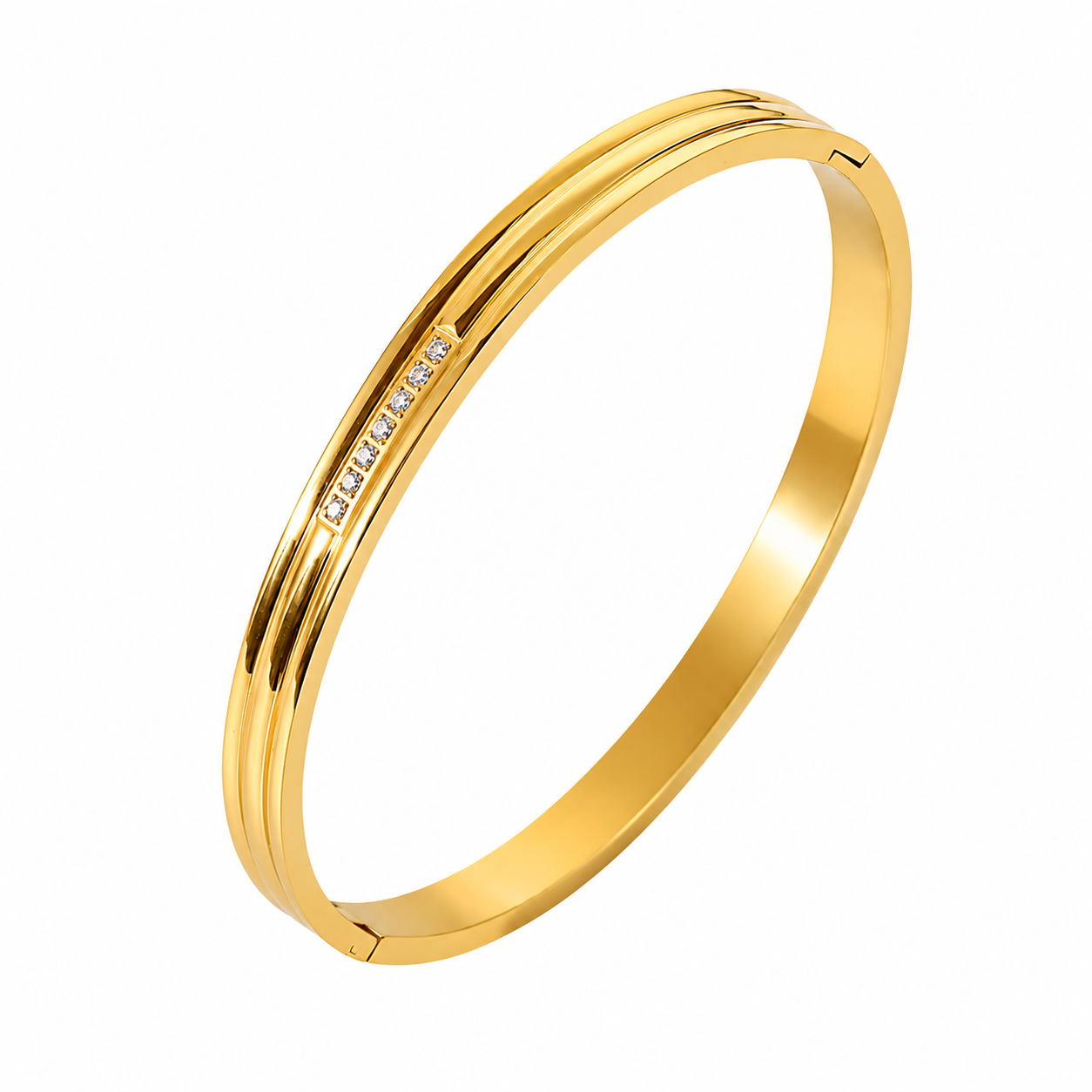 Italian Elastic Link Bracelet – Luxury Stainless Steel Bangle– Timeless Love Collection