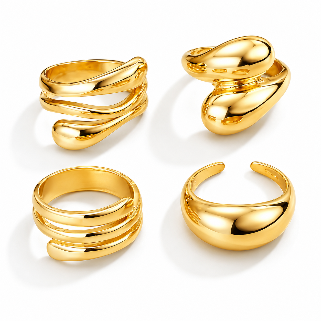 Luxe Minimalist Ring Set