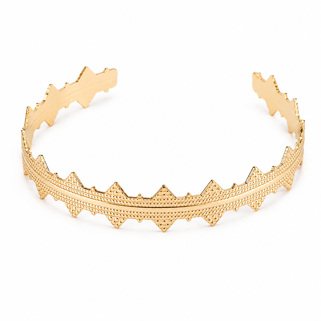 Luxe Layered Diamond Bangle Set – 18K Gold Plated Stackable Bracelets