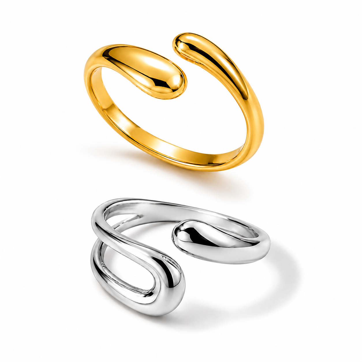 Aurora Abstract Open Ring