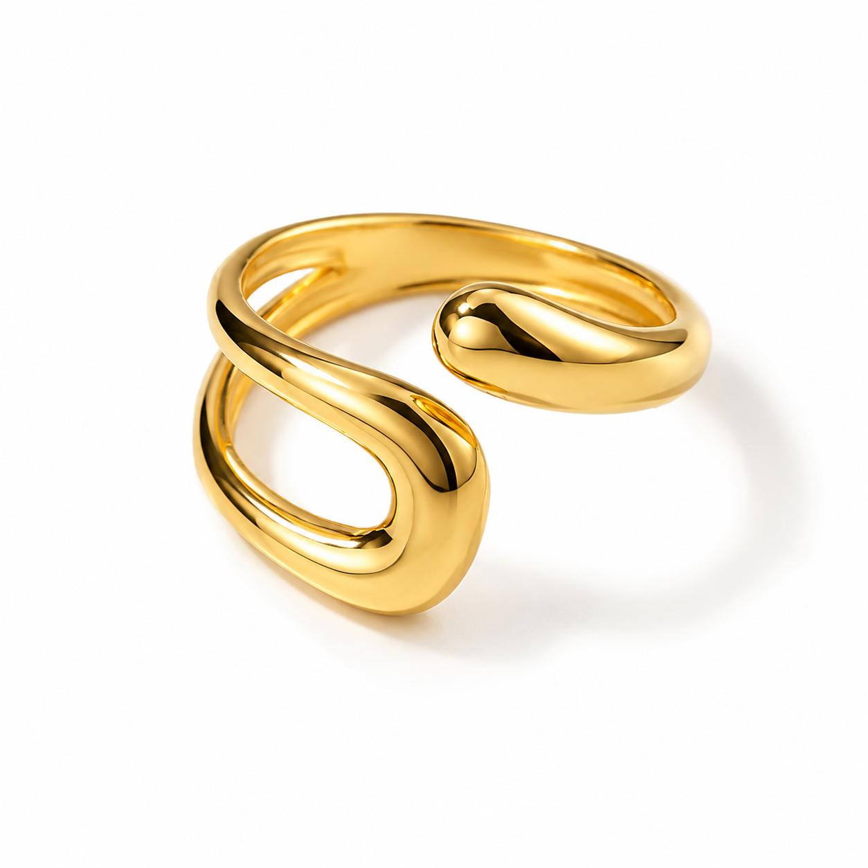 Aurora Abstract Open Ring