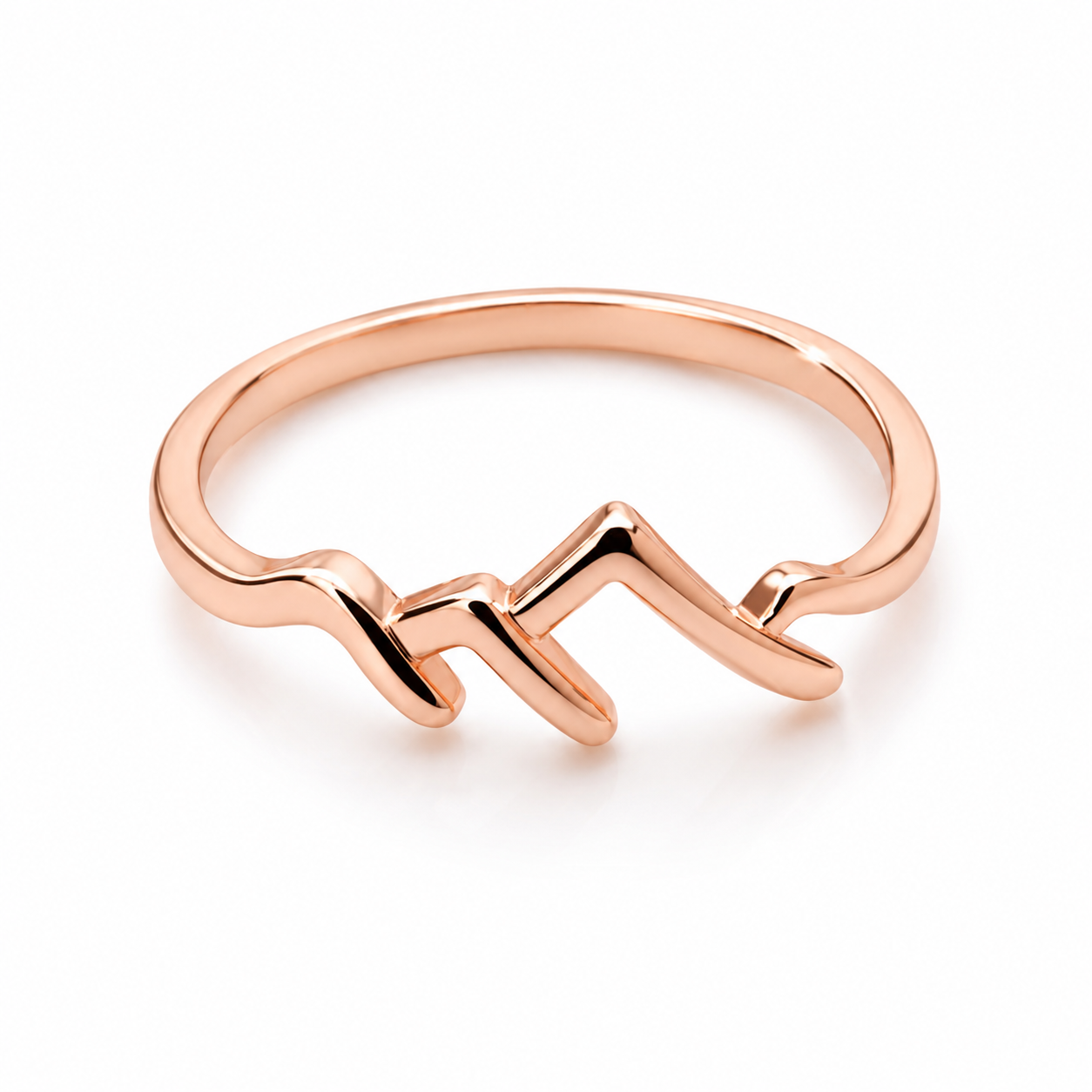GoldAura™ Pulse Line Ring